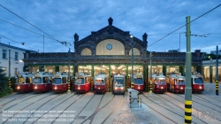 Viennaslide-03715242h Wien, Straßenbahnabstellhalle Gürtel - Vienna, Guertel Tramway Depot