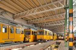 Viennaslide-03720203h Wien, Arbeitsfahrzeuge in der Straßenbahnremise Rudolfsheim - Vienna, Tramway Depot Rudolfsheim