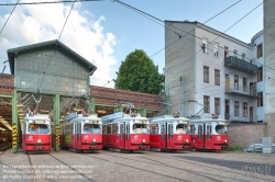 Viennaslide-03720207h Wien, Straßenbahnremise Rudolfsheim - Vienna, Tramway Depot Rudolfsheim