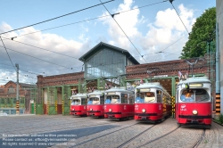 Viennaslide-03720209h Wien, Straßenbahnremise Rudolfsheim - Vienna, Tramway Depot Rudolfsheim