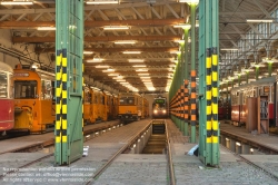 Viennaslide-03720215h Wien, Arbeitsfahrzeuge in der Straßenbahnremise Rudolfsheim - Vienna, Tramway Depot Rudolfsheim