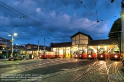 Viennaslide-03720249h Wien, Straßenbahnremise Rudolfsheim - Vienna, Tramway Depot Rudolfsheim