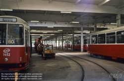 Viennaslide-03722110 Wien, Strassenbahnremise Speising - Vienna, Tramway Depot