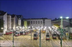 Viennaslide-03724316 Wien,Straßenbahn Betriebsbahnhof Favoriten, verschiedene Straßenbahntypen // Vienna, Tramway Depot Favoriten, Different Types of Tramways