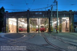 Viennaslide-03725141h Wien, Straßenbahnremise Simmering - Tramway Depot Simmering