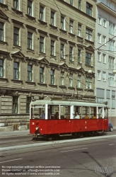 Viennaslide-03726348 Wien, Straßenbahnremise Erdberg, heute Straßenbahnmuseum Remise, Kriegsstraßenbahnwagen KSW - Vienna, Tramway Museum