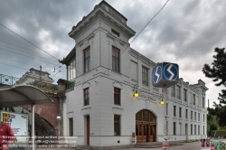 Viennaslide-03826119h Erstmals eröffnet 1898 als Teil der Stadtbahn von Otto Wagner, 1932 Einstellung des Personenverkehrs, nach langem Dornröschenschlaf am 31.5.1987 nach vorbildlicher Renovierung wiedereröffnet