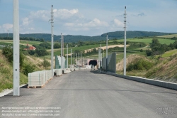 Viennaslide-03850102 Neue Westbahntrasse im Tullnerfeld, Ende des Wienerwaldtunnels