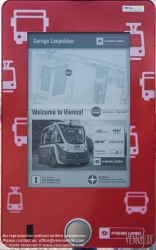 Viennaslide-03999022 Wien, Busgarage Leopoldau der Wiener Linien, Elektronischer Fahrplan