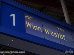 Viennaslide-04100056 ÖBB, Zielanzeige Wien Westbahnhof