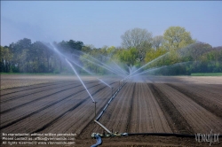 Viennaslide-04220121 Felder bei Aderklaa im Marchfeld, künstliche Bewässerung // Farmland in Austria near Aderklaa, artificial irrigation