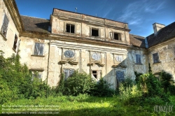 Viennaslide-04281313h Niederösterreich, verfallenes Schloss Ladendorf