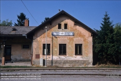 Viennaslide-04289939 Niederösterreich, Engelhartstetten, aufgelassene Lokalbahnstrecke