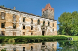 Viennaslide-04301924h Pottendorf, Schlossruine - Austria, Pottendorf, Ruin of old Moated Castle