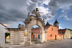 Viennaslide-04302861h Niederösterreich, historische Arbeitersiedlung Nadelburg in Lichtenwörth, erbaut um 1756 - Lower Austria, historic Tenement Nadelburg, erected around 1756