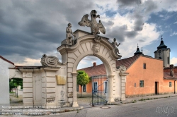 Viennaslide-04302862h Niederösterreich, historische Arbeitersiedlung Nadelburg in Lichtenwörth, erbaut um 1756 - Lower Austria, historic Tenement Nadelburg, erected around 1756