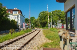 Viennaslide-04303333f Bahnstrecke Kaltenleutgeben, Bahnübergang