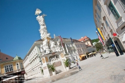 Viennaslide-04312103 Baden bei Wien, Hauptplatz, Dreifaltigkeitssäule