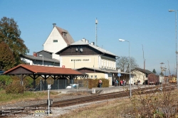 Viennaslide-04385504 Wieselburg, Bahnhof