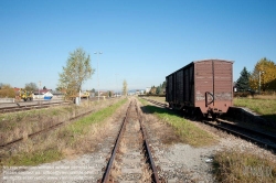 Viennaslide-04385507 Wieselburg, Bahnhof der Schmalspurbahn 'Krumpe'