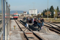 Viennaslide-04385512 Wieselburg, Bahnhof, Schülerverkehr