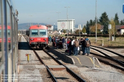 Viennaslide-04385513 Wieselburg, Bahnhof, Schülerverkehr