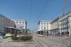 Viennaslide-04411509f Linz, Hauptplatz, Brückenkopfgebäude, Kunstuniversität