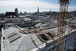 Viennaslide-04411720 Linz, Kunstuniversität, Umbau und Revitalisierung des östlichen Brückenkopfgebäudes für die Kunstakademie, Öffnung der Dachhaut