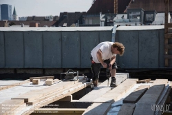 Viennaslide-04411894 Linz, Brückenkopfgebäude, Bauarbeiter