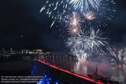 Viennaslide-04411923 Linz, Klangwolke 2017, Feuerwerk