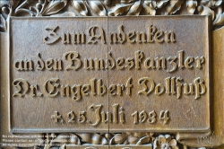 Viennaslide-04413101 Linzer Dom, Gedenktafel für Engelbert Dollfuß