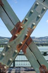 Viennaslide-04419080 Linz, historische Eisenbahnbrücke