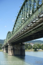 Viennaslide-04419085 Linz, historische Eisenbahnbrücke