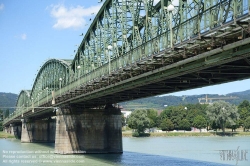 Viennaslide-04419086 Linz, historische Eisenbahnbrücke