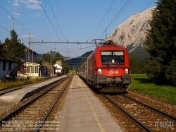 Viennaslide-04430108 Oberösterreich, Salzkammergut, ÖBB Salzkammergutbahn, Bahnhof Mitterndorf