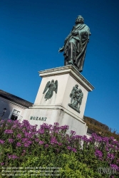 Viennaslide-04511502 Salzburg, Mozartplatz, Mozartdenkmal - Salzburg, Mozartplatz, Mozart Memorial