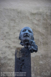 Viennaslide-04512609 Salzburg, Kapuzinerberg, Denkmal Stefan Zweig