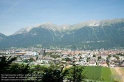 Viennaslide-04610103 Innsbruck, Panorama mit Blick auf die Nordkette