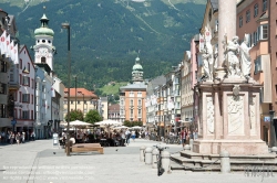 Viennaslide-04611006 Innsbruck, Altstadt, Maria-Theresien-Straße