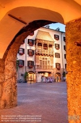 Viennaslide-04611105f Innsbruck, Altstadt, Goldenes Dachl - Innsbruck, Golden Roof