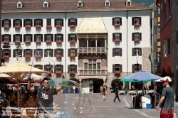 Viennaslide-04611110 Innsbruck, Altstadt, Goldenes Dachl - Innsbruck, Golden Roof