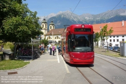 Viennaslide-04619633 Innsbruck, Straßenbahnlinie 6 nach Igls