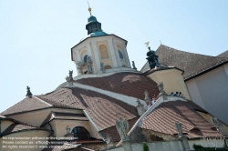 Viennaslide-04710125 Die römisch-katholische Haydn-Kirche in Eisenstadt ist nach Joseph Haydn benannt, der unweit im Schloss Esterházy große Teile seines Lebens (1732–1809) gewirkt hat. Auch Bergkirche, weil sie in einen kleinen Hügel hineingebaut ist.