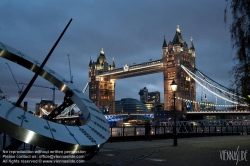 Viennaslide-05110203 London, Tower Bridge bei Nacht - London, Tower Bridge by Night