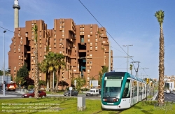 Viennaslide-05449301 Barcelona, Straßenbahn bei Walden 7 - Barcelona, Tramway near Walden 7