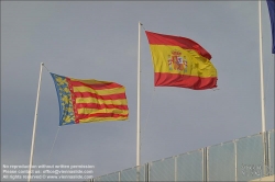 Viennaslide-05450001 Flagge von Valencia und Spanien // Flag of Valencia and Spain
