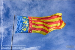 Viennaslide-05450003 Spanien, Valencia, Flagge // Spain, Valencia, Flag