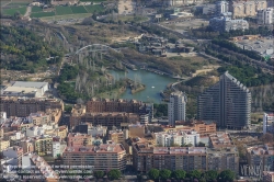 Viennaslide-05450011 Valencia, Parc de Capçalera, Luftbild // Valencia, Cabecera Park, Aerial View