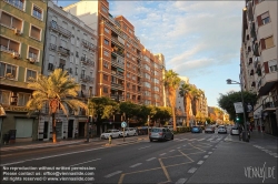 Viennaslide-05450106 Valencia, Straße im Eixample // Valencia, Street in Eixample District