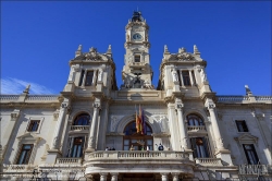 Viennaslide-05450142 Spanien, Valencia, Placa de l'Ajuntament, Rathaus // Spain, Valencia, Placa de l'Ajuntament, Town Hall